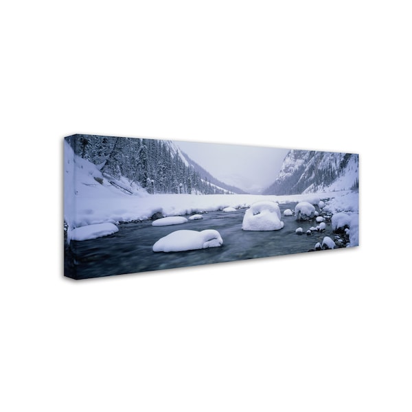 David Evans 'North Saskatchewan River-Rocky Mountains Canada,10x32